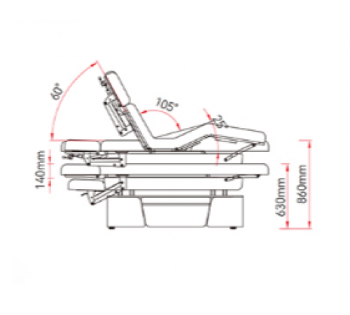 Электрический стационарный массажный стол Lynn-Heaven Salon с электроприводом