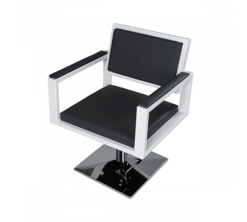 Парикмахерское кресло Дуглас на белом каркасе