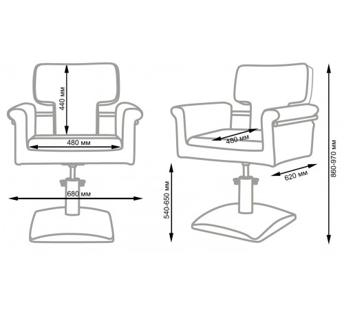 Кресло для парикмахерской МД-77А