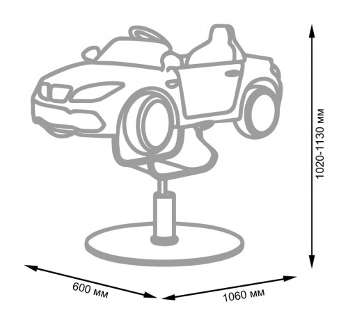 Детское парикмахерское кресло МАШИНКА 01