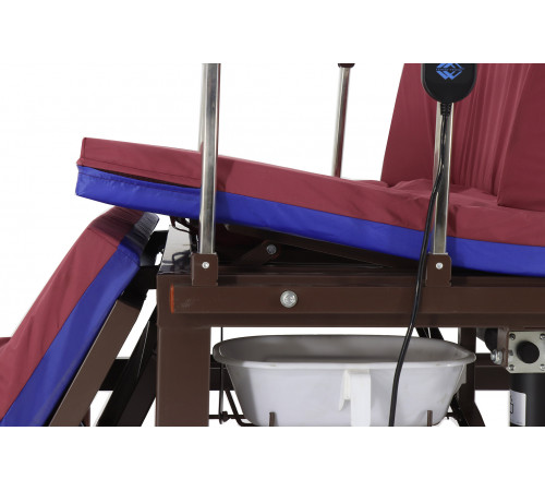 Кровать электрическая DB-11А (МЕ-5228Н-10) ЛДСП Венге с боковым переворачиванием, туалетным устройством и функцией «кардиокресло»