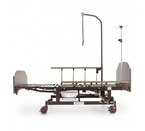 Кровать механическая Е-45А (ММ-5124Н-10) с боковым переворачиванием, туалетным устройством и функцией «кардиокресло»