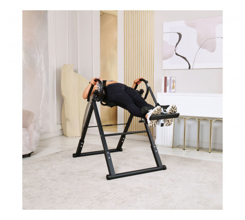 Инверсионный стол складной DFC STYLE чёрный, U-образный фиксатор