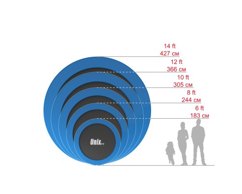 Батут UNIX Line Classic 12 ft (outside)