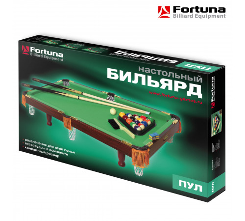 Бильярдный стол Fortuna Пул 3фт с комплектом аксессуаров