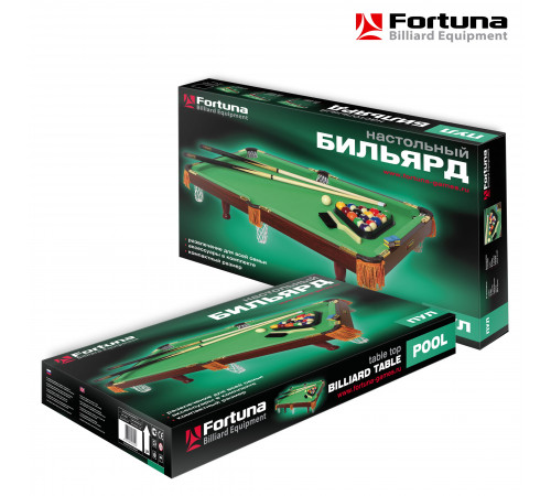Бильярдный стол Fortuna Пул 3фт с комплектом аксессуаров