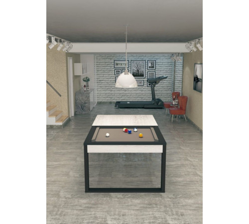 Бильярдный стол для пула «Pride» 7 ф (беленый дуб) со столешницей, в комплекте аксессуары + сукно