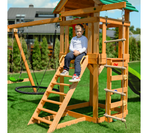 Детский игровой комплекс UNIX Kids (6 in 1) Light Green