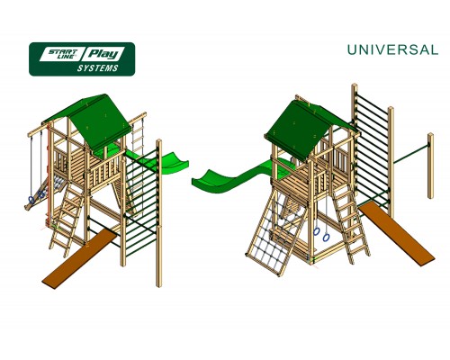 Детский городок UNIVERSAL премиум Кедр