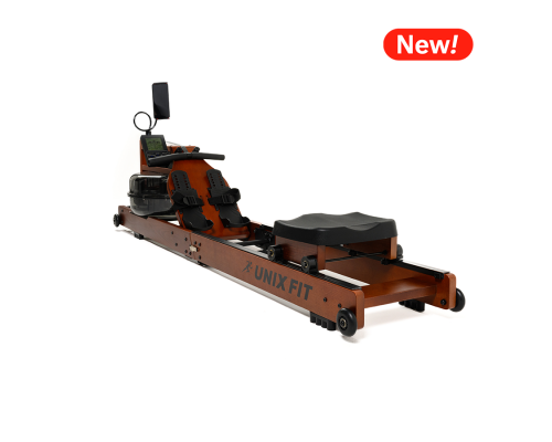 Гребной тренажер UNIX Fit Wood Rower Dark