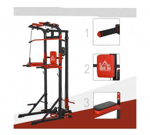 Турник-брусья, тяга сверху DFC HOMEGYM HOMCOM