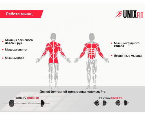 Скамья силовая универсальная UNIX Fit BENCH 130P