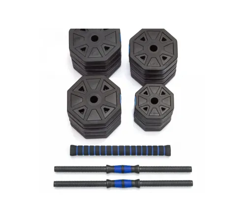 Гантели гексагональные разборные с грифом, 40 кг. (2 шт. х 20 кг.) VictoryFit VF-DН400