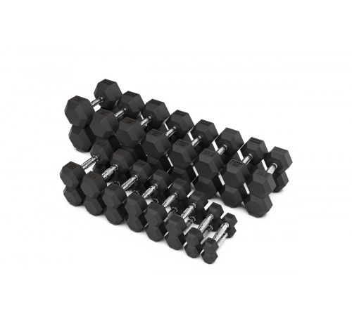 Набор гантелей гексагональных (пары) от 1-50 кг VF-SET1110