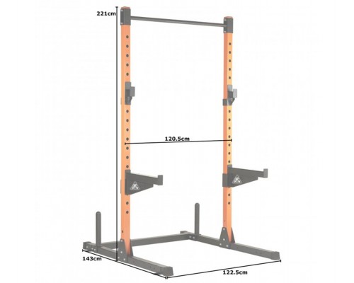 Стойка силовая DFC черный/оранж. (два короба)
