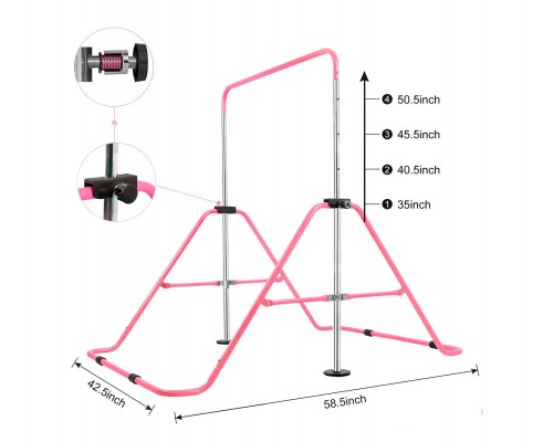 Турник для детей DFC GC001 складной розовый