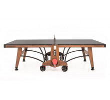 Теннисный стол складной для помещений "RASSON PREMIUM T03 Indoor" (274 х 152,5 х 76 см, натуральный орех) с сеткой