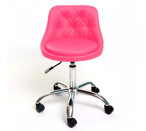 Стул Ромб хром на колесах