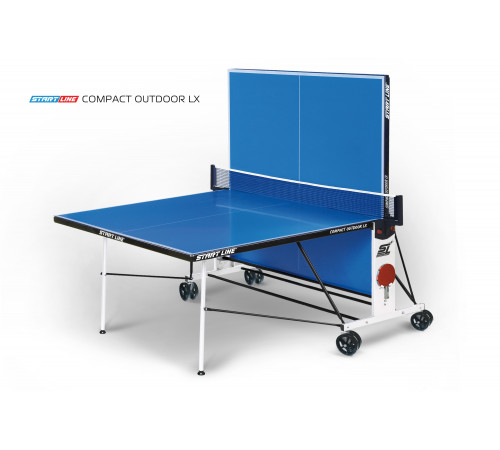 Стол теннисный Compact-2 LX Всепогодный Синий