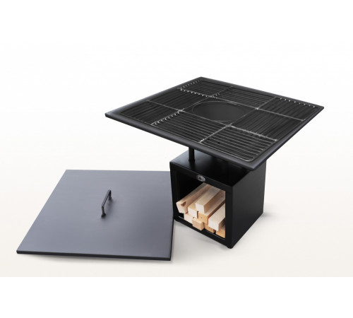 Очаг с вентиляционными отверстиями и решеткой для приготовления (№3)