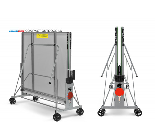 Стол теннисный Compact-2 LX Всепогодный Зелёный NEW