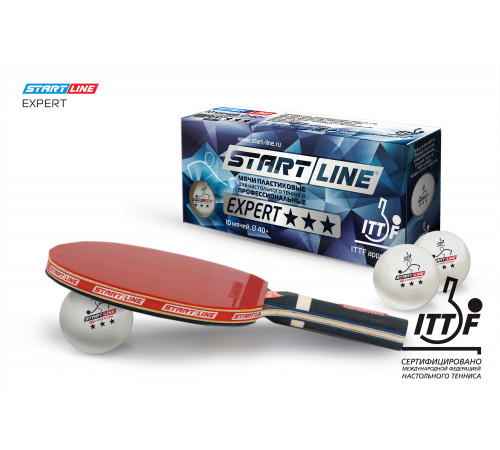 Мячи Start line EXPERT V40+ 3* (ITTF) (10 шт)