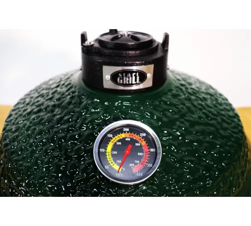 Керамический гриль-барбекю 16 дюймов (зеленый) (39,8 см)
